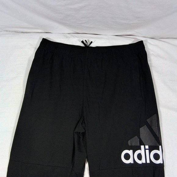Men's Adidas Essentials Performance Logo Pants-Black-Extra Large-New with Tags - Picture 3 of 5